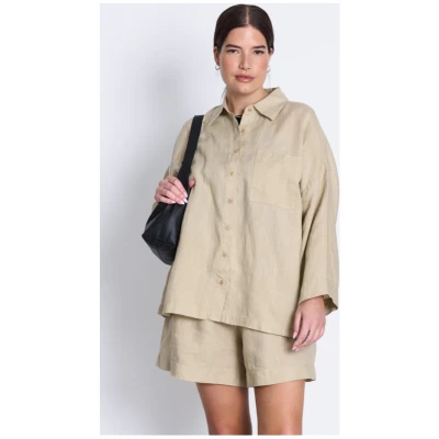JAN 'N JUNE Damen vegan Hemd Mons Sand