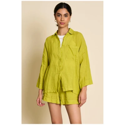 JAN 'N JUNE Damen vegan Hemd Mons Sprout Grün