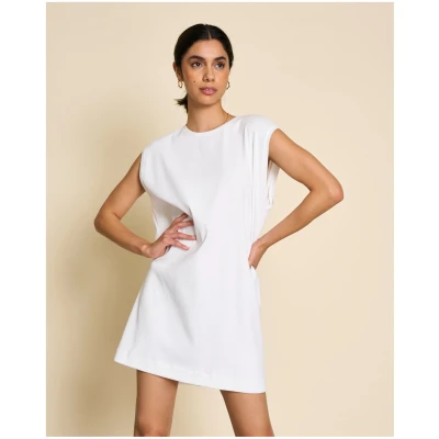 JAN 'N JUNE Damen vegan Minikleid Nanita Weiß