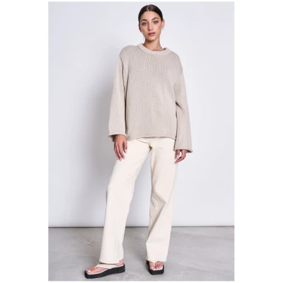 JAN 'N JUNE Damen vegan Pullover Sona Elfenbein