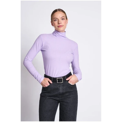 JAN 'N JUNE Damen vegan Rollkragenpullover Mio Lavendel