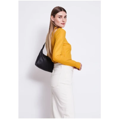 JAN 'N JUNE Damen vegan Rollkragenpullover Mio Rib Senf
