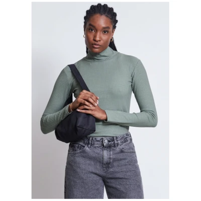JAN 'N JUNE Damen vegan Rollkragenpullover Mio Sea Spray