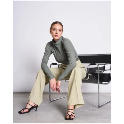 JAN 'N JUNE Damen vegan Rollkragenpullover Mio Sea Spray