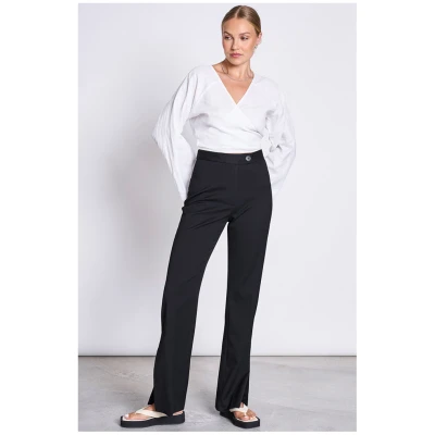 JAN 'N JUNE Damen vegan Wickelbluse Rora Weiß