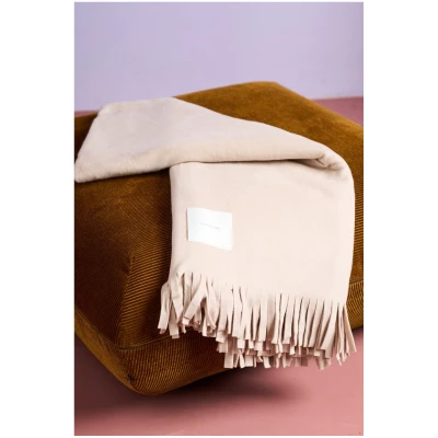 JAN 'N JUNE unisex vegan Fleecedecke Sand
