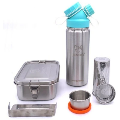 JN JuNiki's Frühlingsedition | JuNiki's® Lunchbox/Trinkflasche/Teefilter türkis