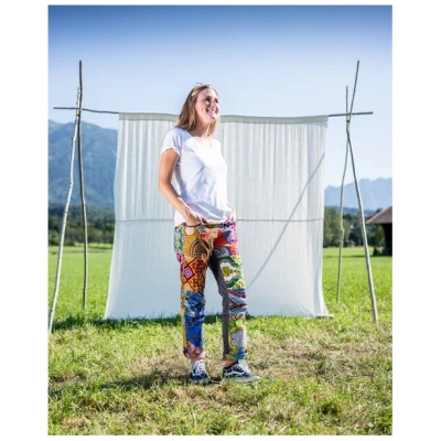 JUAdesign Sommer Hose - SLIM Damen, farbenfroh, lässig, schick