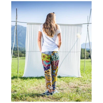 JUAdesign Sommer Hose - SLIM Damen, farbenfroh, lässig, schick