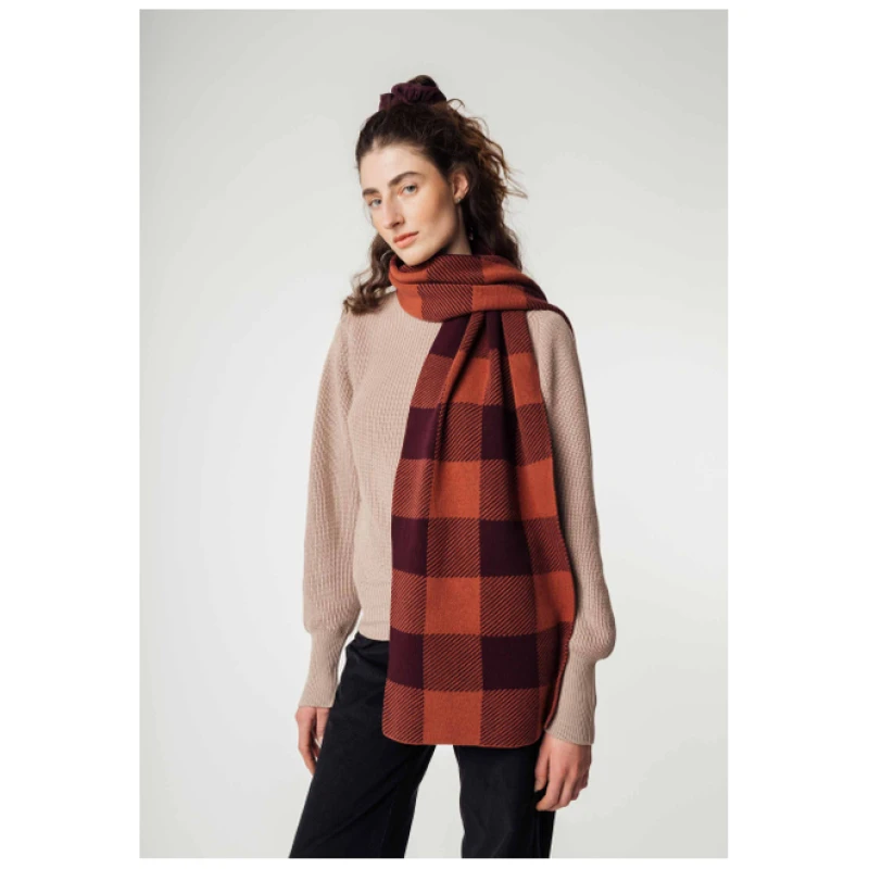 Jacquard Rippstrick Schal Modell: Asmee
