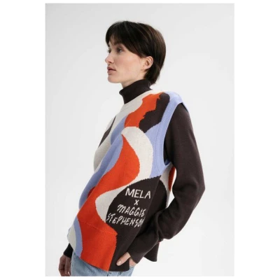 Jacquard Strick Pullunder Artist Edition Maggie | von MELA | Fairtrade & GOTS zertifiziert
