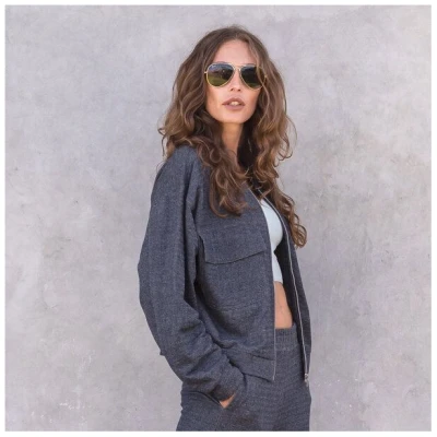 Jaya ADELE - Jeansjacke mit Blouson-Bomberjacken-Elementen