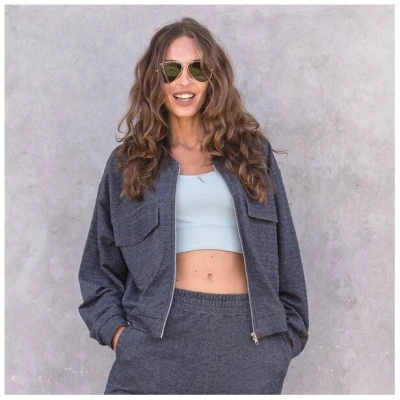 Jaya ADELE - Jeansjacke mit Blouson-Bomberjacken-Elementen
