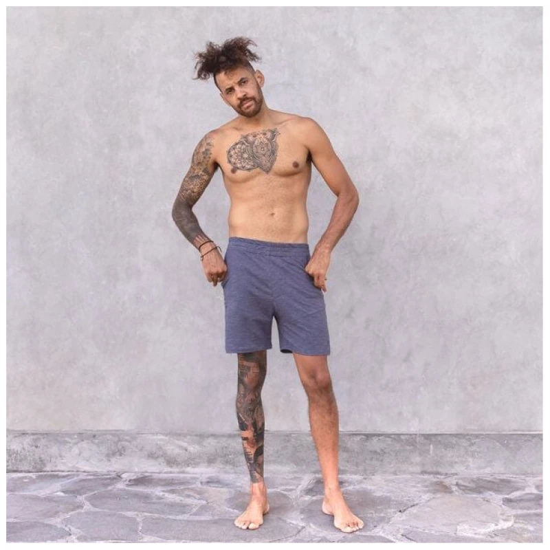 Jaya AXEL MELANGE - Männer - Shorts für Yoga und Freizeit aus Biobaumwolle
