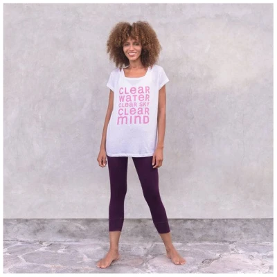 Jaya CLEAR - Damen - loose-cut T-Shirt für Yoga und Freizeit aus Biobaumwolle
