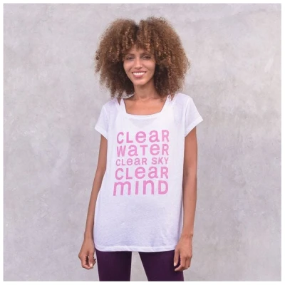 Jaya CLEAR - Damen - loose-cut T-Shirt für Yoga und Freizeit aus Biobaumwolle