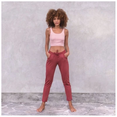 Jaya HOSE SIDNEY - Coole&bequeme Yoga-& Loungewear-Hose, elastisches, dünnes French Terry Sweat Stoff