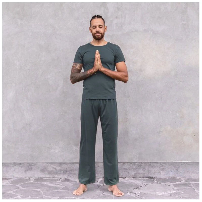 Jaya ROCKY UNI - Männer - körpernahes T-Shirt für Yoga aus Biobaumwolle