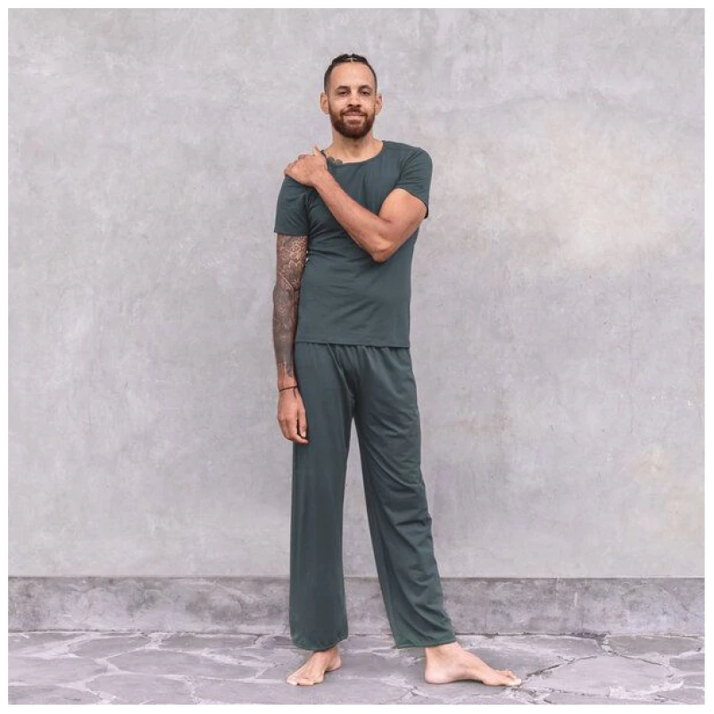 Jaya ROCKY UNI - Männer - körpernahes T-Shirt für Yoga aus Biobaumwolle