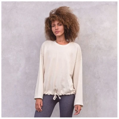 Jaya SWEATER CHIARA - Lässiger&softer Wohlfühl-Sweater, leichter Oversize-Schnitt, 100% Biobaumwolle, Waffle Optik