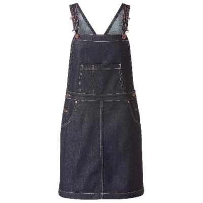 Jeans-Latzrock aus reiner Bio-Baumwolle, darkblue 36