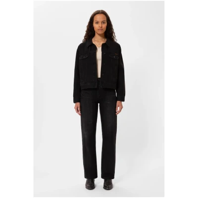 Jeansjacke Berit Asphalt Schwarz