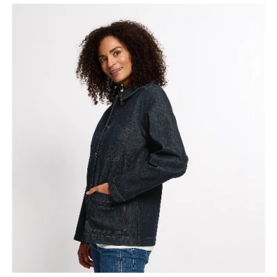 Jeansjacke aus reiner Bio-Baumwolle, darkblue 36