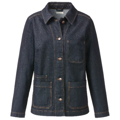 Jeansjacke aus reiner Bio-Baumwolle, darkblue 36