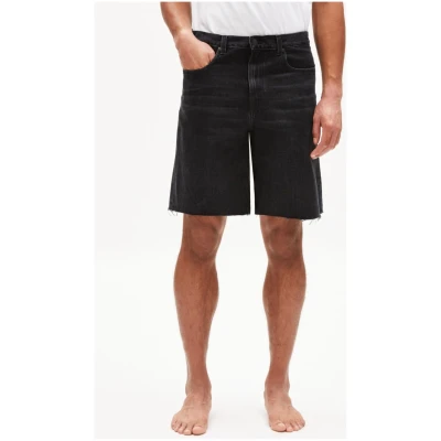 Jeansshorts Aasko Worn Out Black