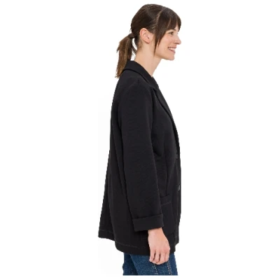 Jersey-Blazer aus Bio-Baumwolle, onyx 36