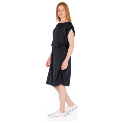 Jerseykleid aus TENCEL™ Lyocell und Bio-Baumwolle, lakritz 36