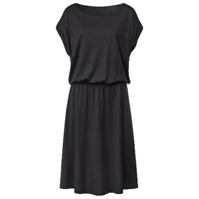 Jerseykleid aus TENCEL™ Lyocell und Bio-Baumwolle, lakritz 36
