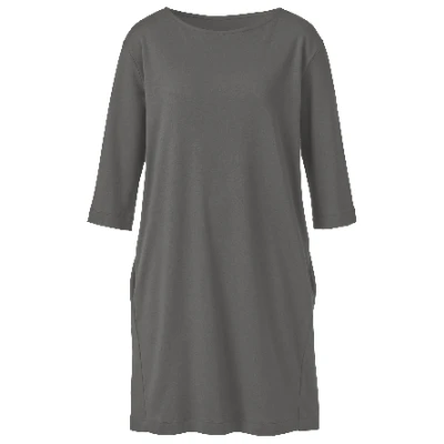 Jerseykleid aus reiner Bio-Baumwolle, lakritz 36