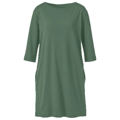 Jerseykleid aus reiner Bio-Baumwolle, lorbeer 36