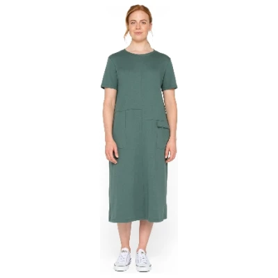 Jerseykleid in H-Linie aus Bio-Baumwolle, seegras 36/38