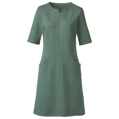Jerseykleid mit Taschen aus Bio-Baumwolle, lorbeer 36