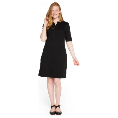 Jerseykleid mit Taschen aus Bio-Baumwolle, onyx 36
