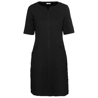 Jerseykleid mit Taschen aus Bio-Baumwolle, onyx 36