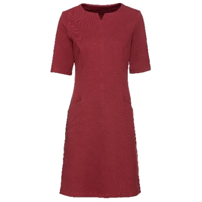 Jerseykleid mit Taschen aus Bio-Baumwolle, rubin 36