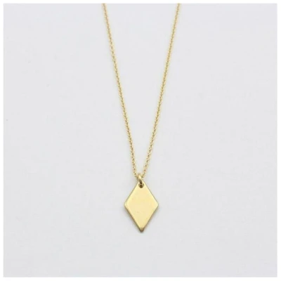 Jewelberry Kette Rhombus 45 cm mit Rauten Anhänger