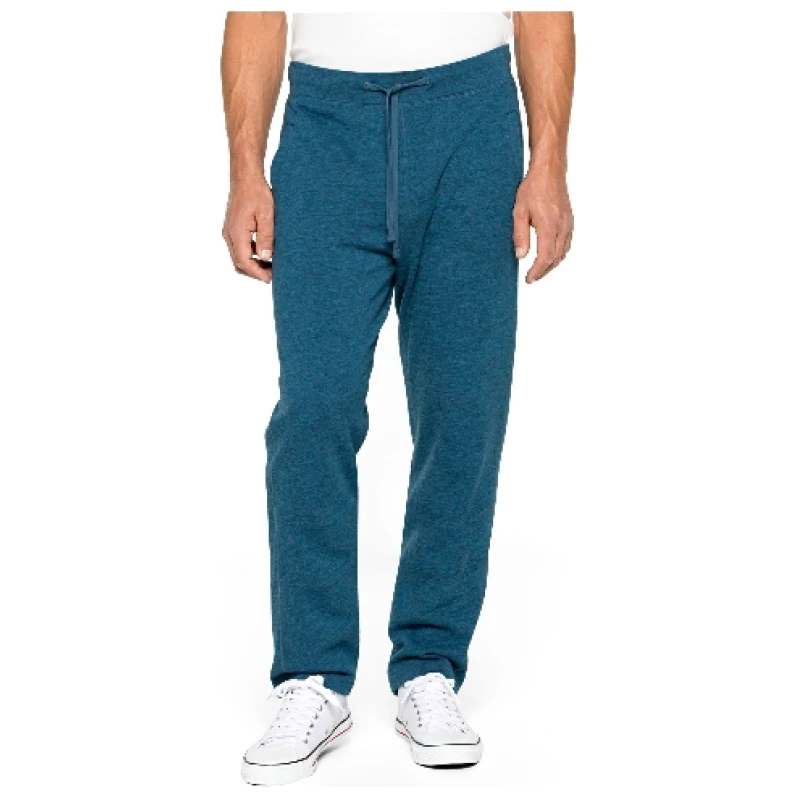 Jogginghose aus reiner Bio-Schurwolle, petrol-melange
