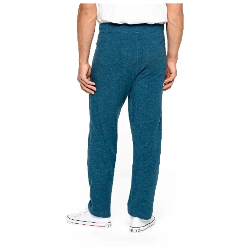 Jogginghose aus reiner Bio-Schurwolle, petrol-melange