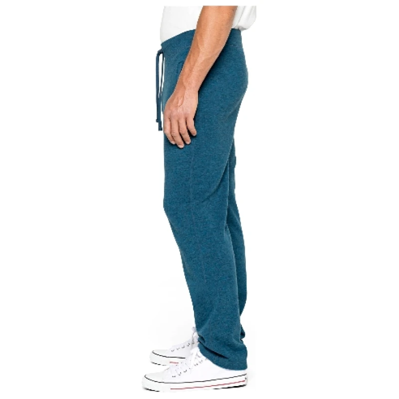 Jogginghose aus reiner Bio-Schurwolle, petrol-melange