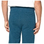 Jogginghose aus reiner Bio-Schurwolle, petrol-melange