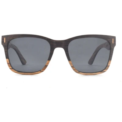 Joplins Sunglasses Herren vegan Holzsonnenbrille Laos Schwarze Eiche & Zebra