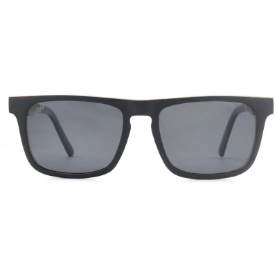 Joplins Sunglasses Herren vegan Holzsonnenbrille Palau Matt Schwarz Zebra