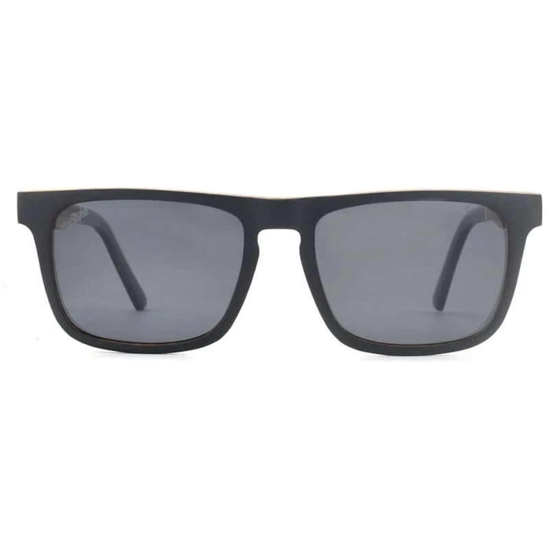 Joplins Sunglasses Herren vegan Holzsonnenbrille Palau Matt Schwarz Zebra
