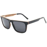 Joplins Sunglasses Herren vegan Holzsonnenbrille Palau Matt Schwarz Zebra