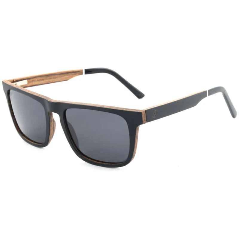 Joplins Sunglasses Herren vegan Holzsonnenbrille Palau Matt Schwarz Zebra