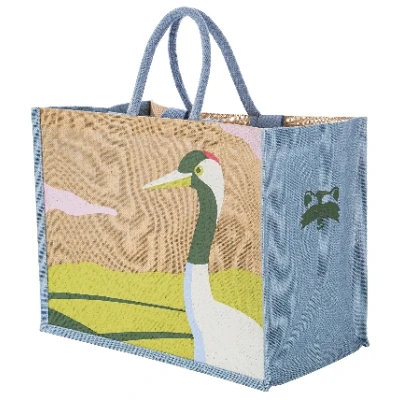 Jutetasche "Kranich"